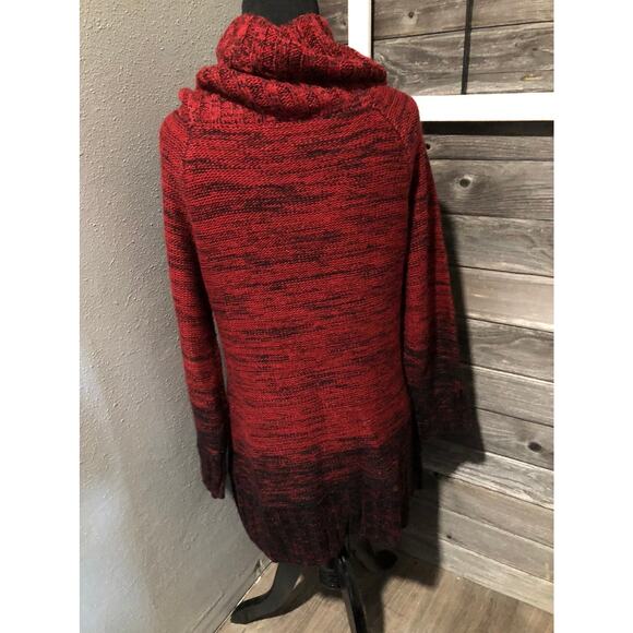 Great Northwest Indigo red cowl-neck sweater women's size medium - Picture 2 of 4